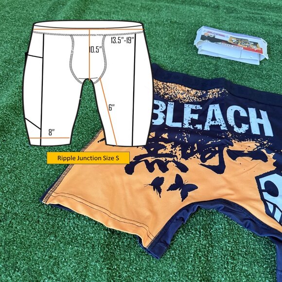 Bleach Men's Boxer Briefs Ichigo Splatter All Over Print Underwear Size S NEW - Picture 2 of 11